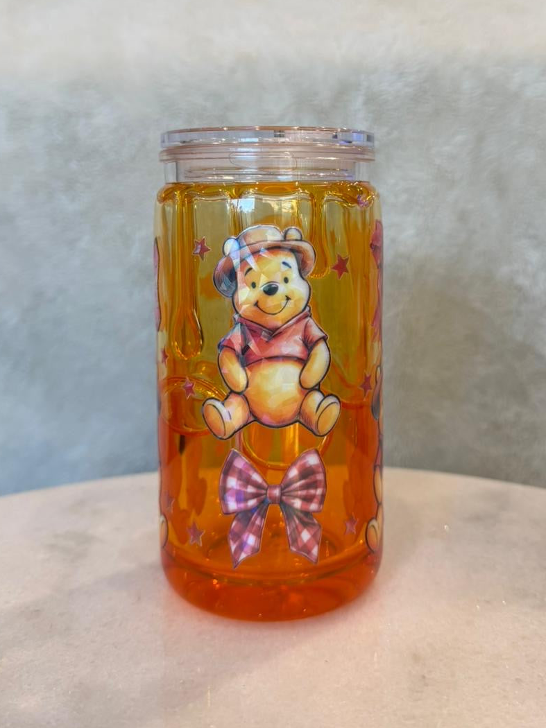 16oz acrylic Winnie the Pooh honey drip tumbler